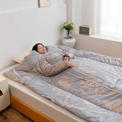 Couette portable avec oreiller et manches pastorales