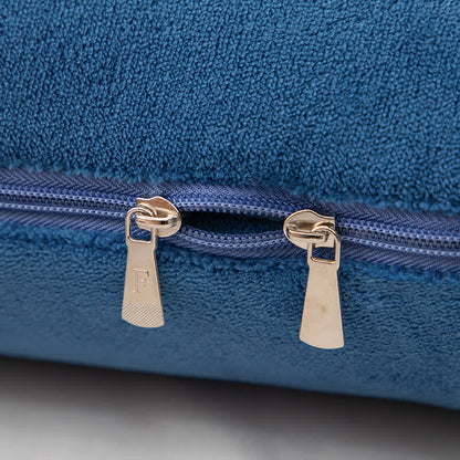 Couette portable avec oreiller en polaire unie