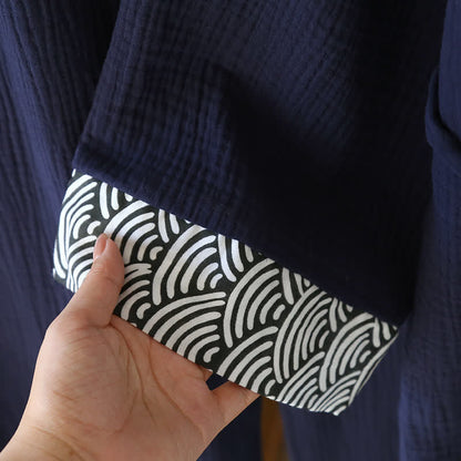 Ensemble pyjama kimono en gaze de coton neutre