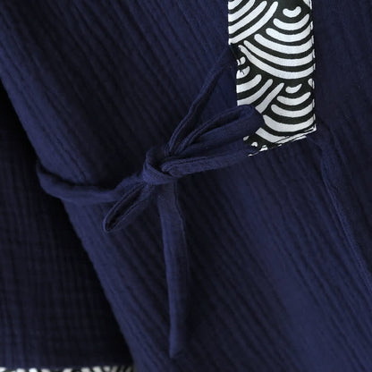 Ensemble pyjama kimono en gaze de coton neutre
