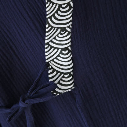 Ensemble pyjama kimono en gaze de coton neutre