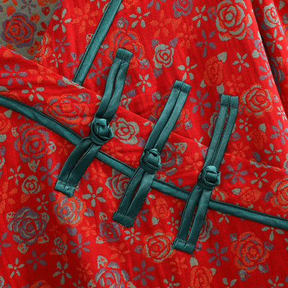 Ensemble pyjama oversize en coton avec bouton grenouille et rose - image 6