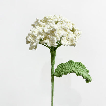 Bouquet d'hortensias au crochet, décoration d'intérieur, ornement