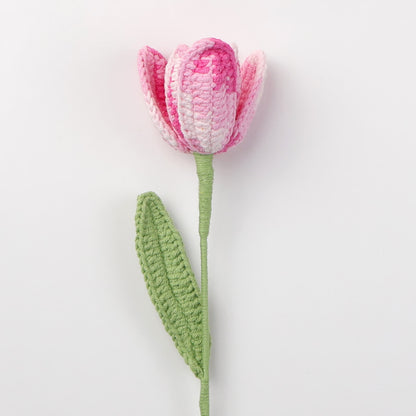 Ornement de bouquet de tulipes tissé à la main