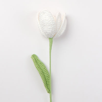 Ornement de bouquet de tulipes tissé à la main