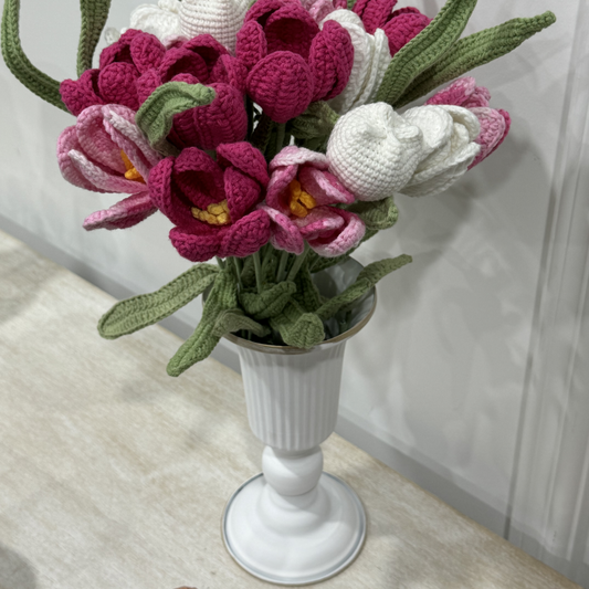 Vase à fleurs séchées en fer rétro pour décoration d'intérieur