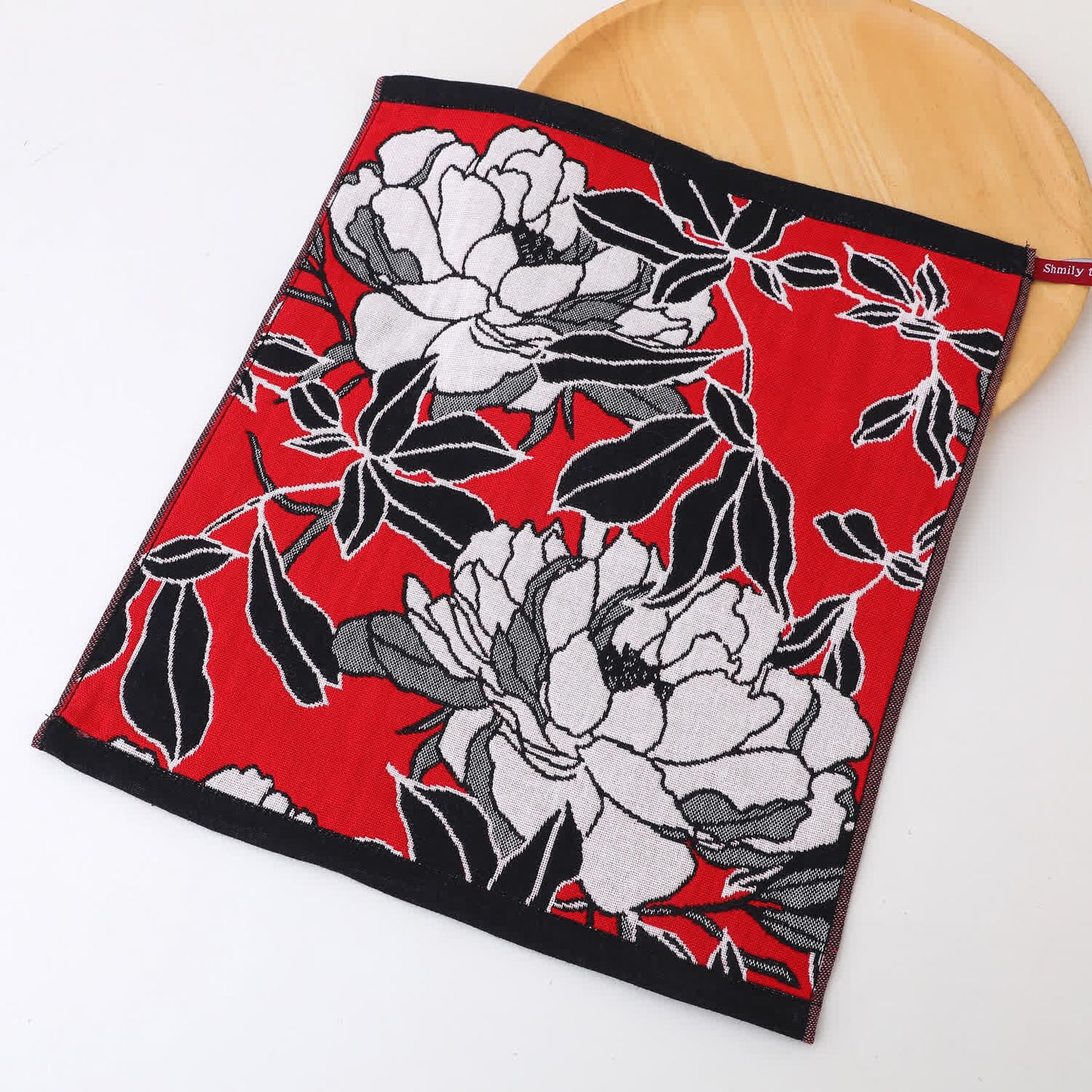 Torchon de cuisine en gaze de coton doux à motif floral