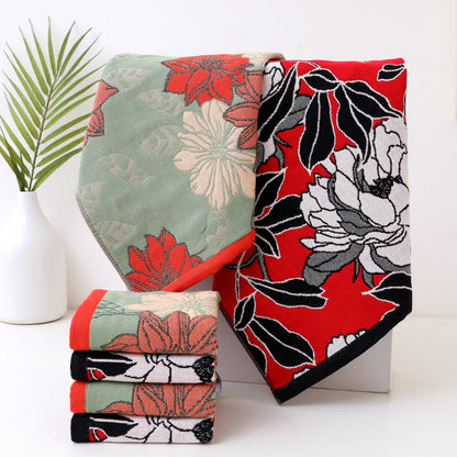 Torchon de cuisine en gaze de coton doux à motif floral