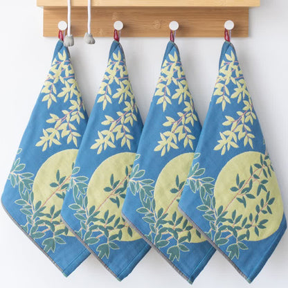 Torchon de cuisine en gaze de coton doux à motif floral