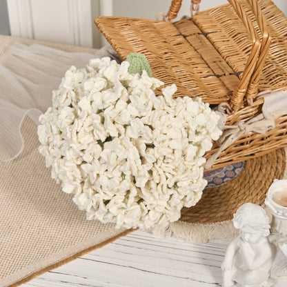 Bouquet d'hortensias au crochet, décoration d'intérieur, ornement