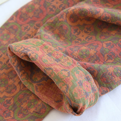 Ensemble de vêtements de détente rétro en gaze de coton jacquard