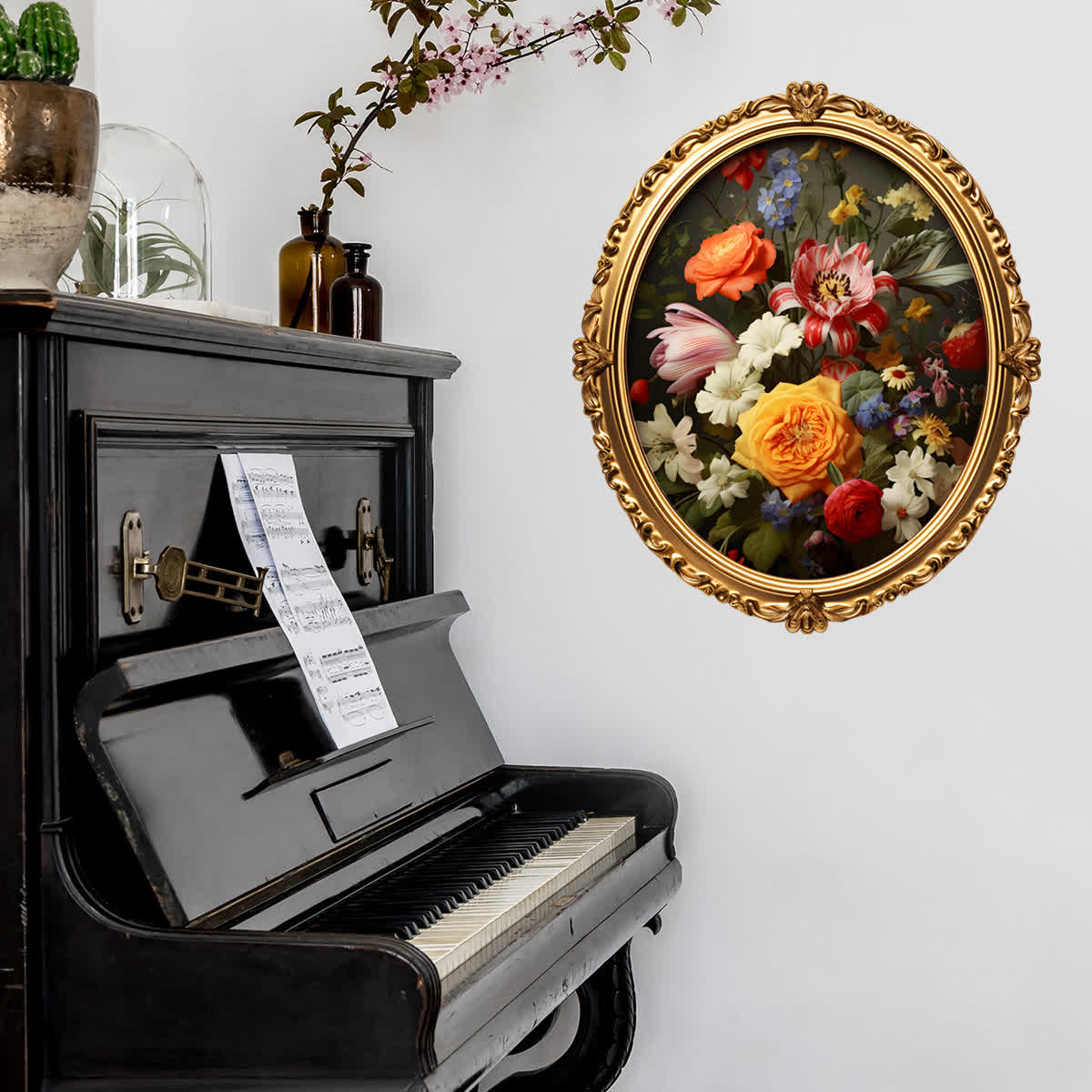 Stickers muraux autocollants « Fleurs Vintage »