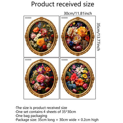 Stickers muraux autocollants « Fleurs Vintage »