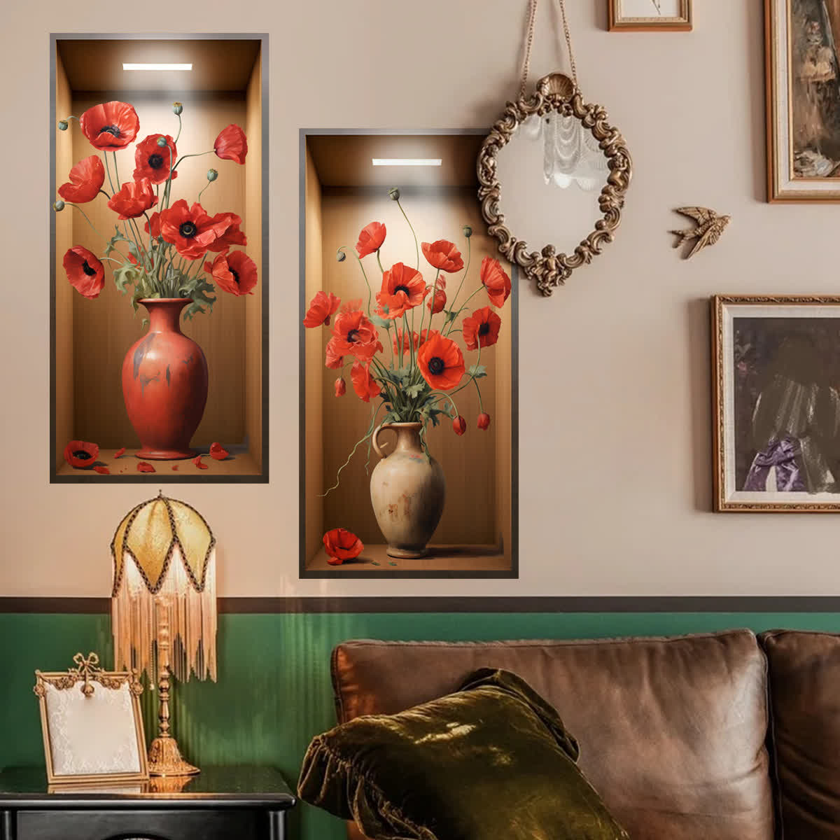 Décoration murale en forme de fleur 3D