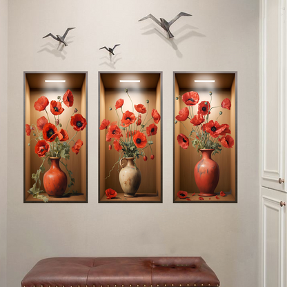 Décoration murale en forme de fleur 3D