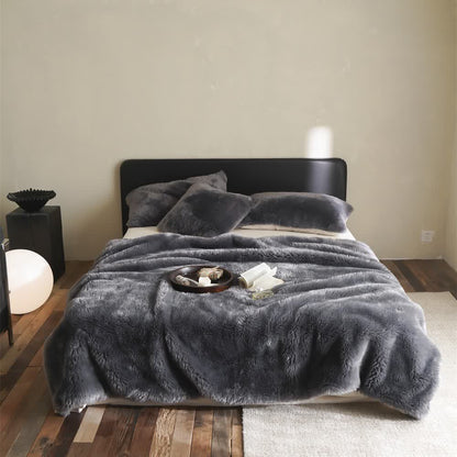 Couverture polaire double face unie