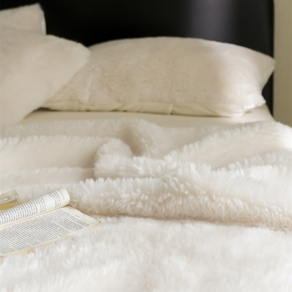Couverture polaire double face unie