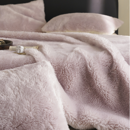 Couverture polaire double face unie