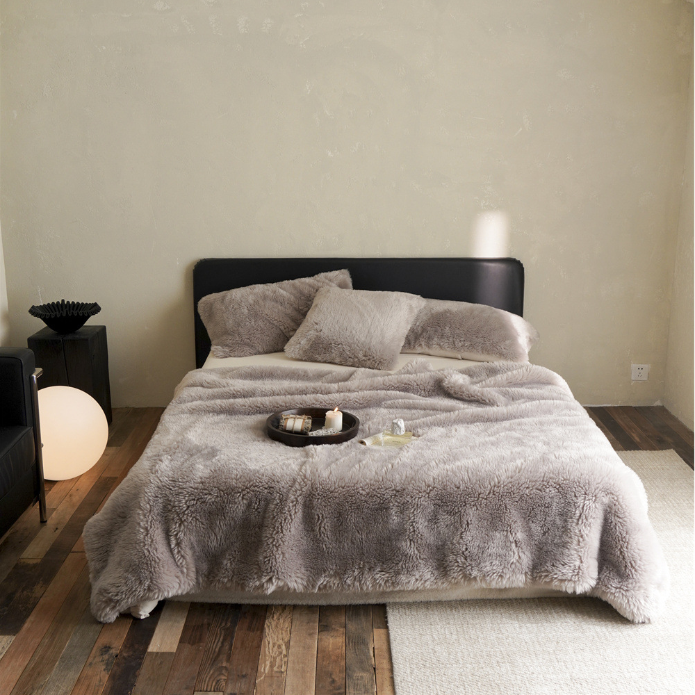 Couverture polaire double face unie