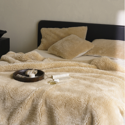 Couverture polaire double face unie