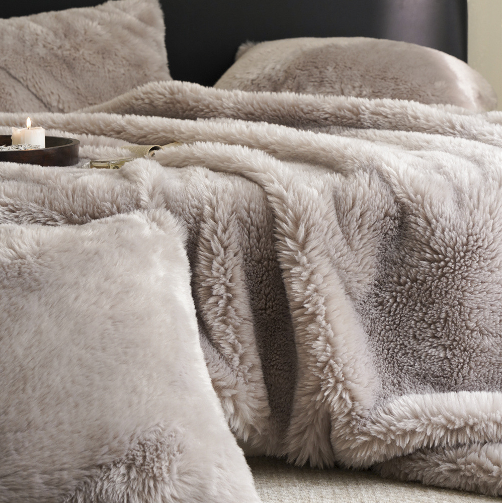 Couverture polaire double face unie