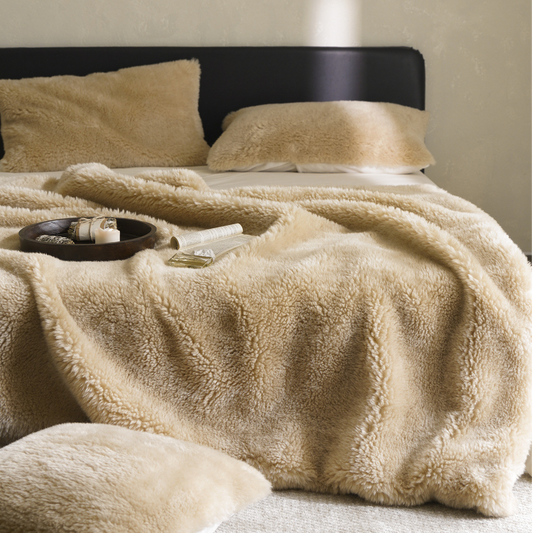 Couverture polaire double face unie