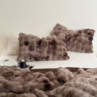 Couverture luxueuse et douce avec dégradé de couleurs