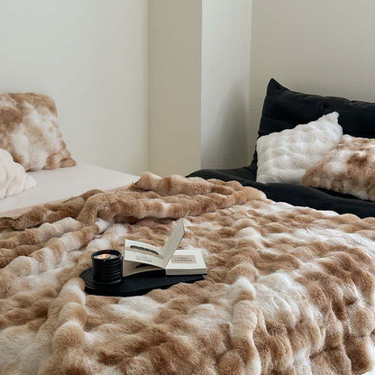 Couverture luxueuse et douce avec dégradé de couleurs