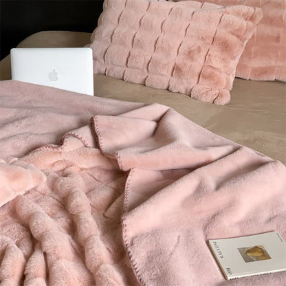 Couverture polaire simple, unie et douce