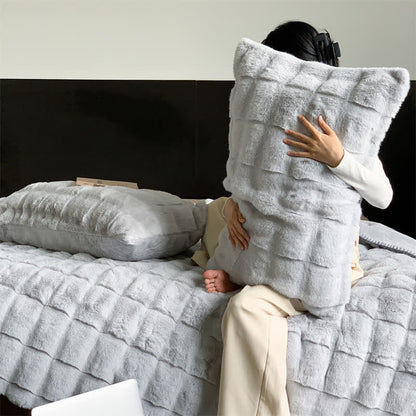 Couverture polaire simple, unie et douce