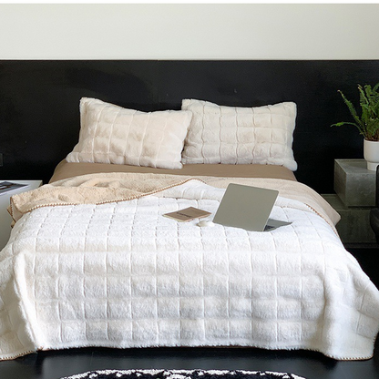 Couverture polaire simple, unie et douce