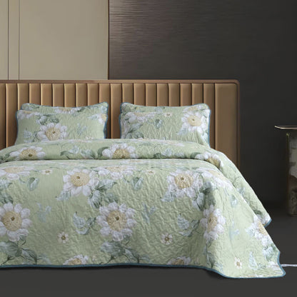 Ensemble de housse de couette matelassée florale Refresh (3 pièces)