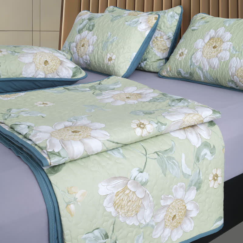 Ensemble de housse de couette matelassée florale Refresh (3 pièces)