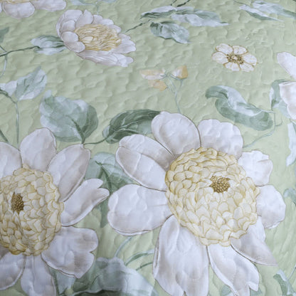 Ensemble de housse de couette matelassée florale Refresh (3 pièces)