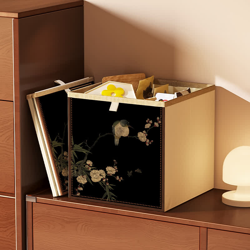 Organiseur cube pliable en tissu Oxford vintage