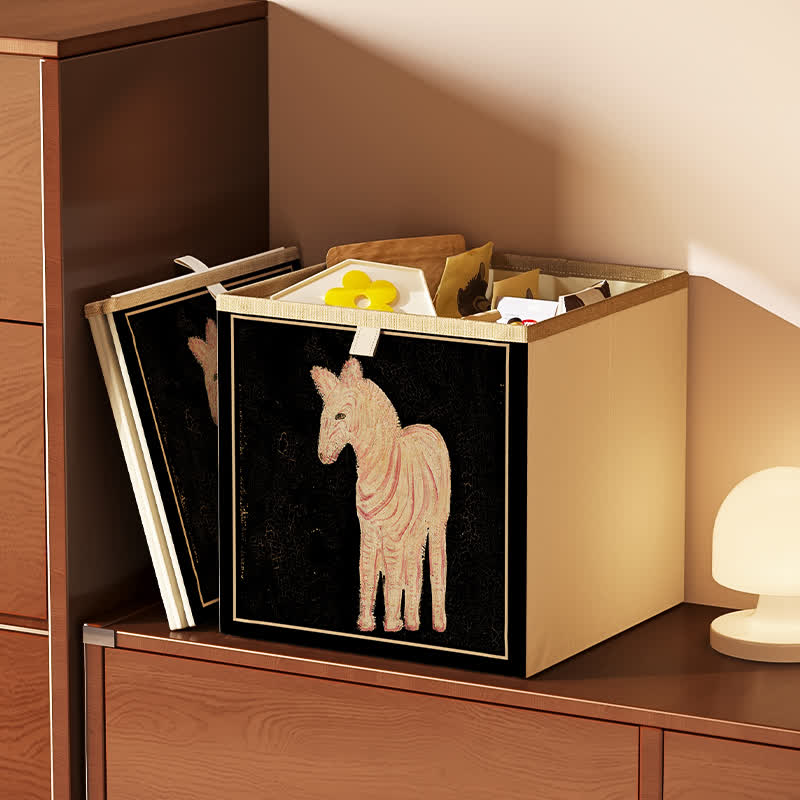 Organiseur cube pliable en tissu Oxford vintage