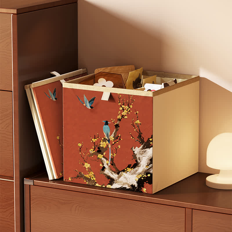 Organiseur cube pliable en tissu Oxford vintage