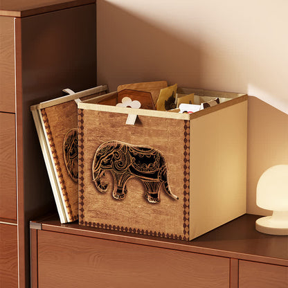 Organiseur cube pliable en tissu Oxford vintage