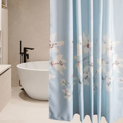 Rideau de douche décoratif imperméable à motif floral