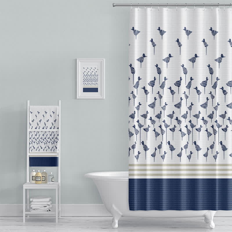Rideau de douche tendance, lavable et imperméable