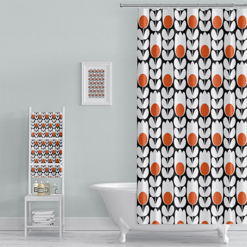 Rideau de douche tendance, lavable et imperméable