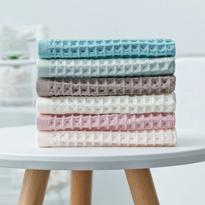 Serviettes en coton gaufré unies Ownkoti (lot de 6)