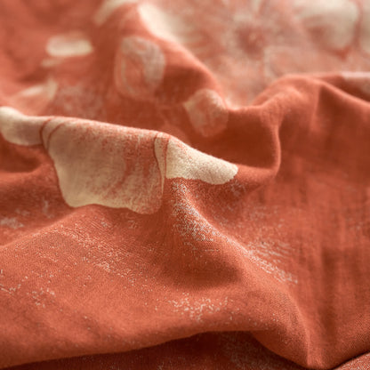 Parure de lit en gaze de coton teint en fil avec boutons (4 pièces)