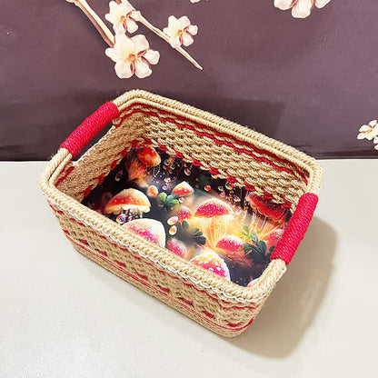 Panier de rangement fait main de style campagnard