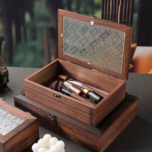 Coffret à bijoux en bois pour la table