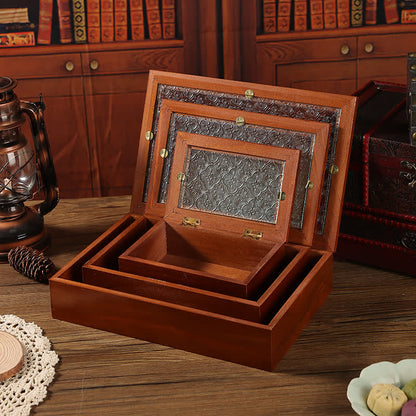 Coffret à bijoux en bois pour la table