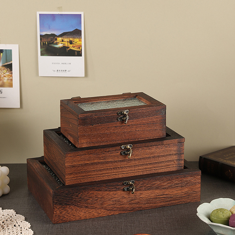 Coffret à bijoux en bois pour la table