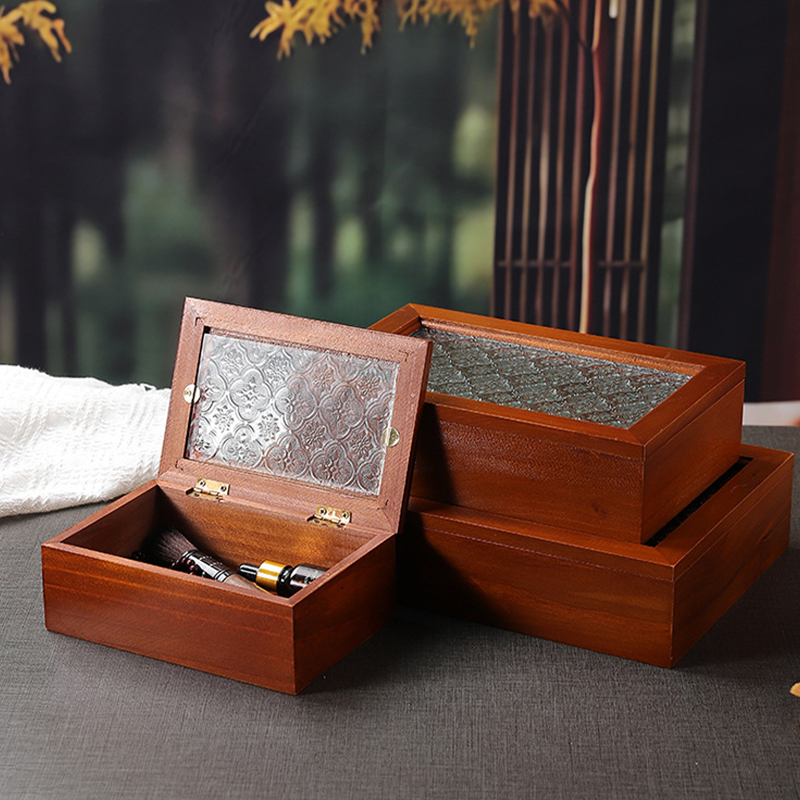Coffret à bijoux en bois pour la table