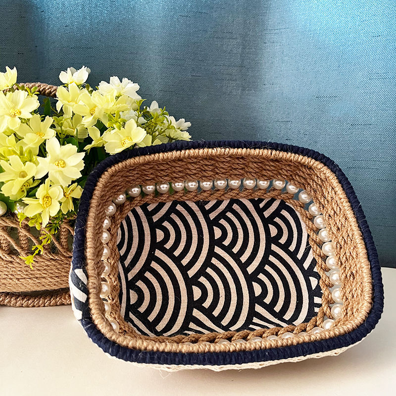 Panier de rangement fonctionnel fait main de style campagnard
