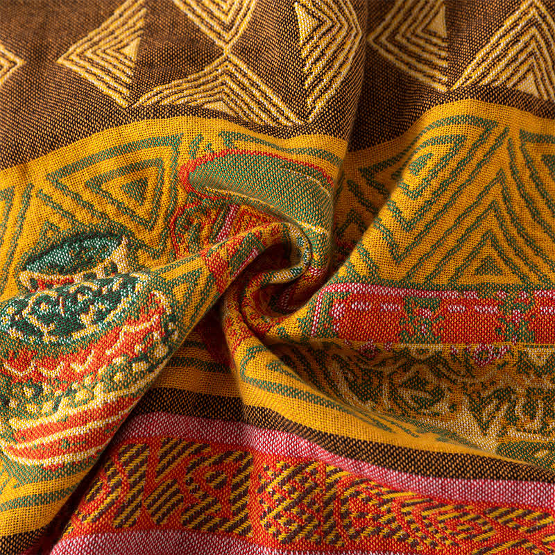 Couette réversible en gaze de coton au style exotique